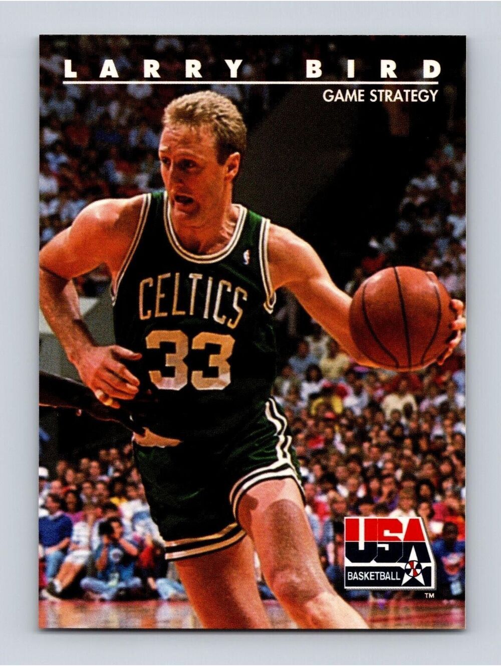 1992 SkyBox USA #12 Larry Bird Basketball Card